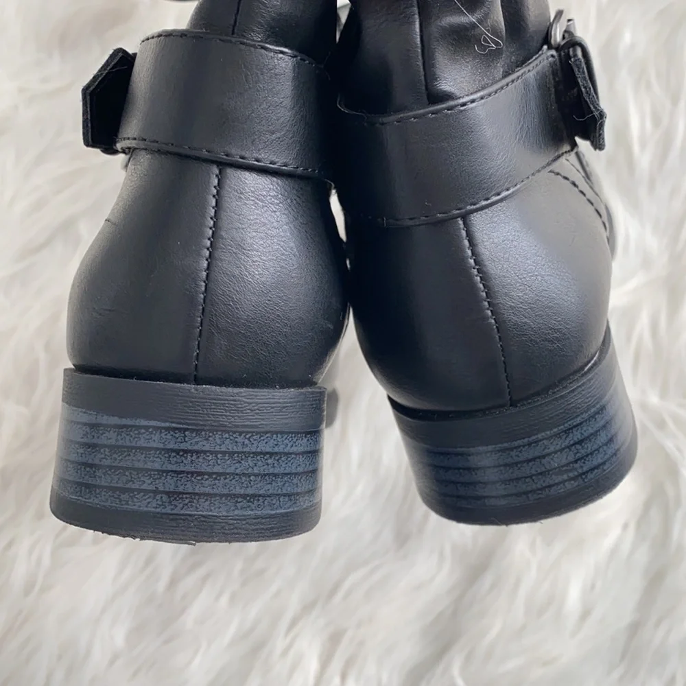 White Mountain | Faux Leather Black Boots